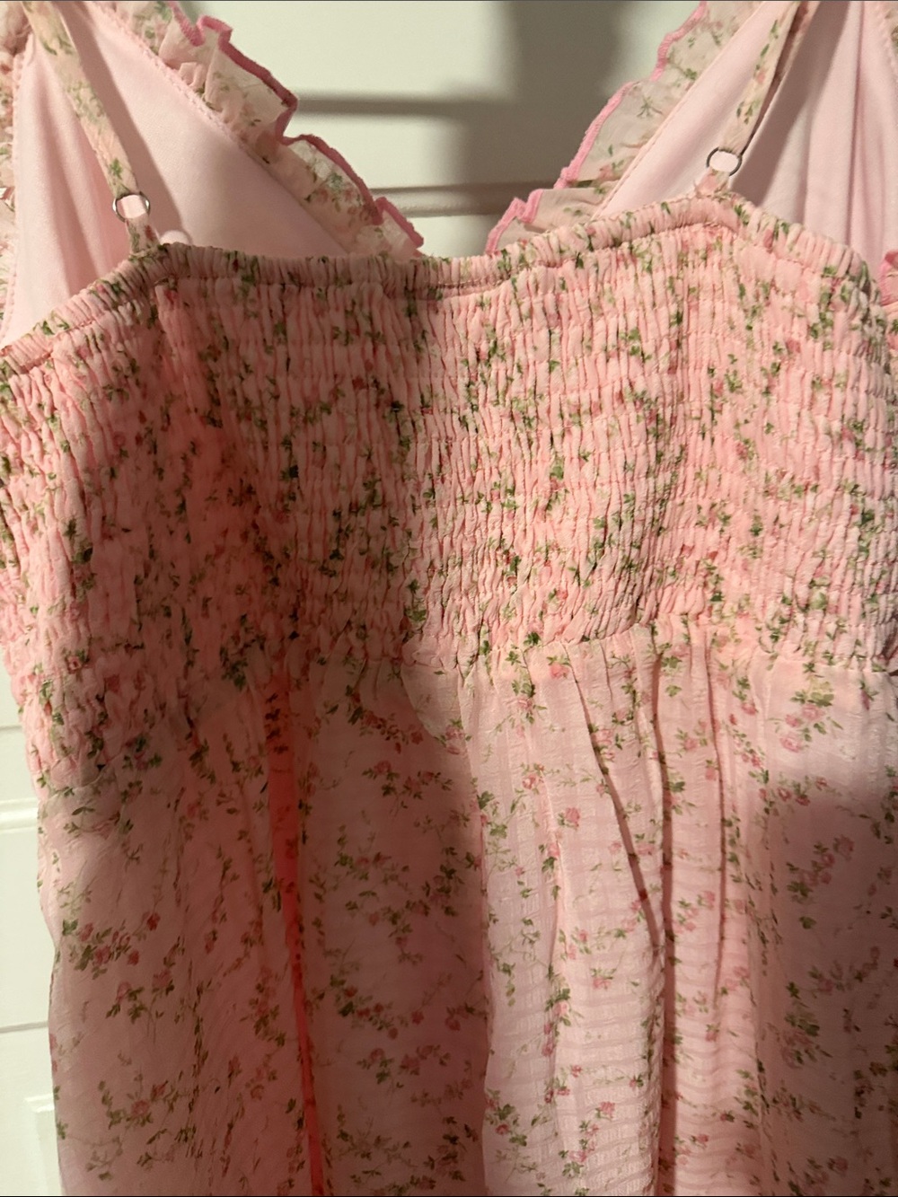 Pink Floral Ruffle Sundress - Picture 5 of 5